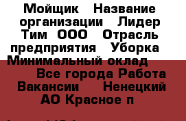 Мойщик › Название организации ­ Лидер Тим, ООО › Отрасль предприятия ­ Уборка › Минимальный оклад ­ 15 300 - Все города Работа » Вакансии   . Ненецкий АО,Красное п.